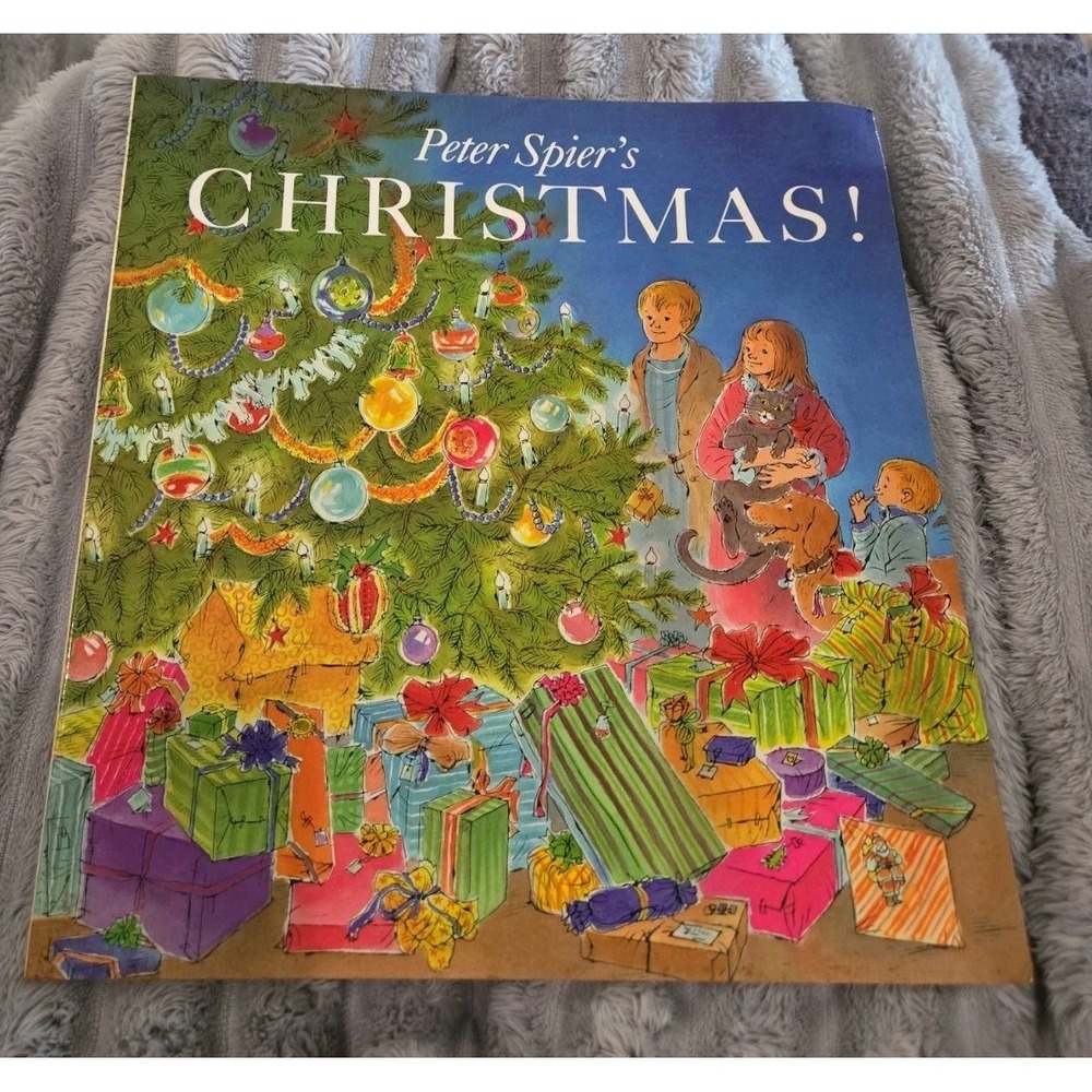 Peter Spier's Christmas! Vintage 1983 Wordless Picture Book Doubleday Softcover